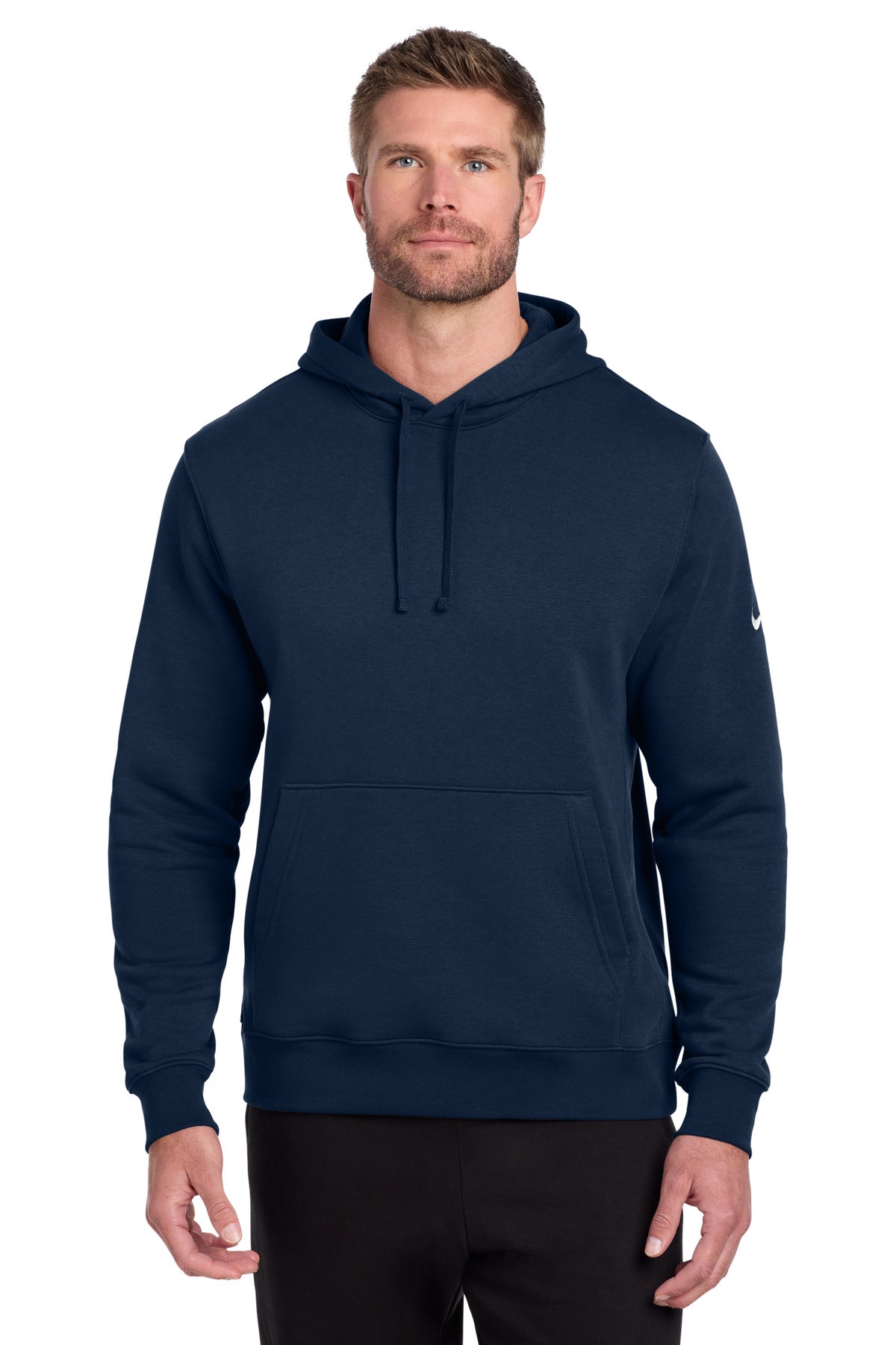 Nike Club Fleece Sleeve Swoosh Pullover Hoodie NKDR1499 - EMBROIDERED