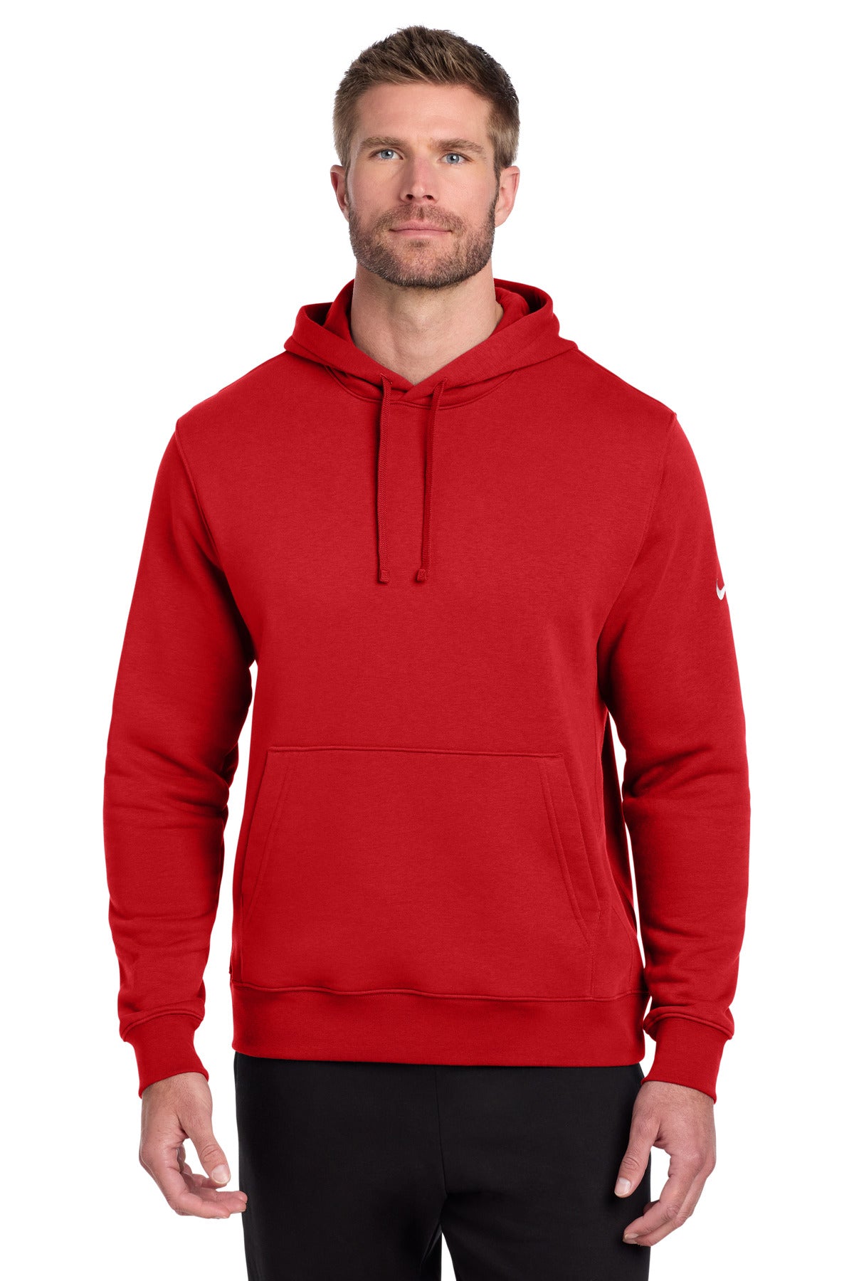 Nike Club Fleece Sleeve Swoosh Pullover Hoodie NKDR1499 - EMBROIDERED