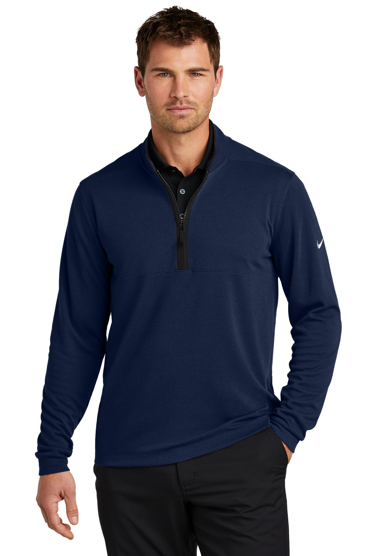 Nike Textured 1/2-Zip Cover-Up NKDX6702 - EMBROIDERED