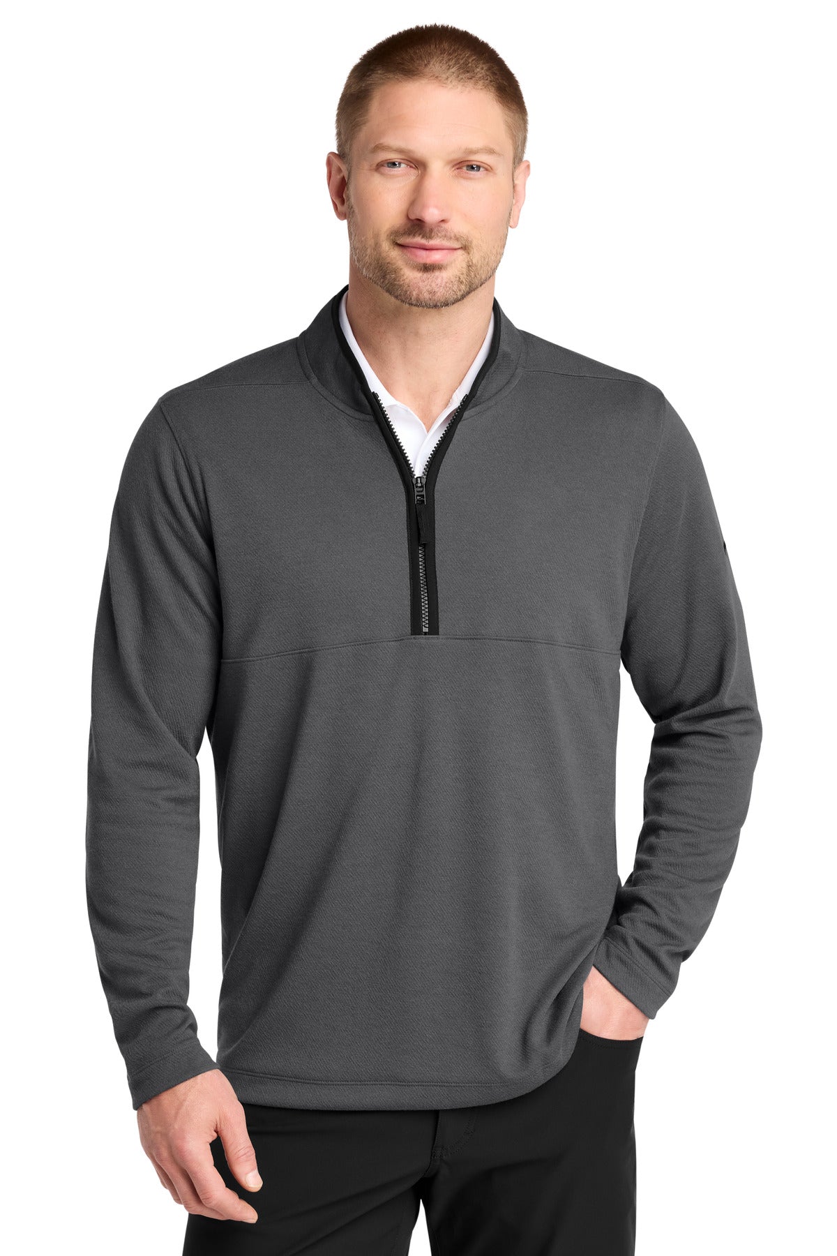 Nike Textured 1/2-Zip Cover-Up  NKDX6702 - EMBROIDERED