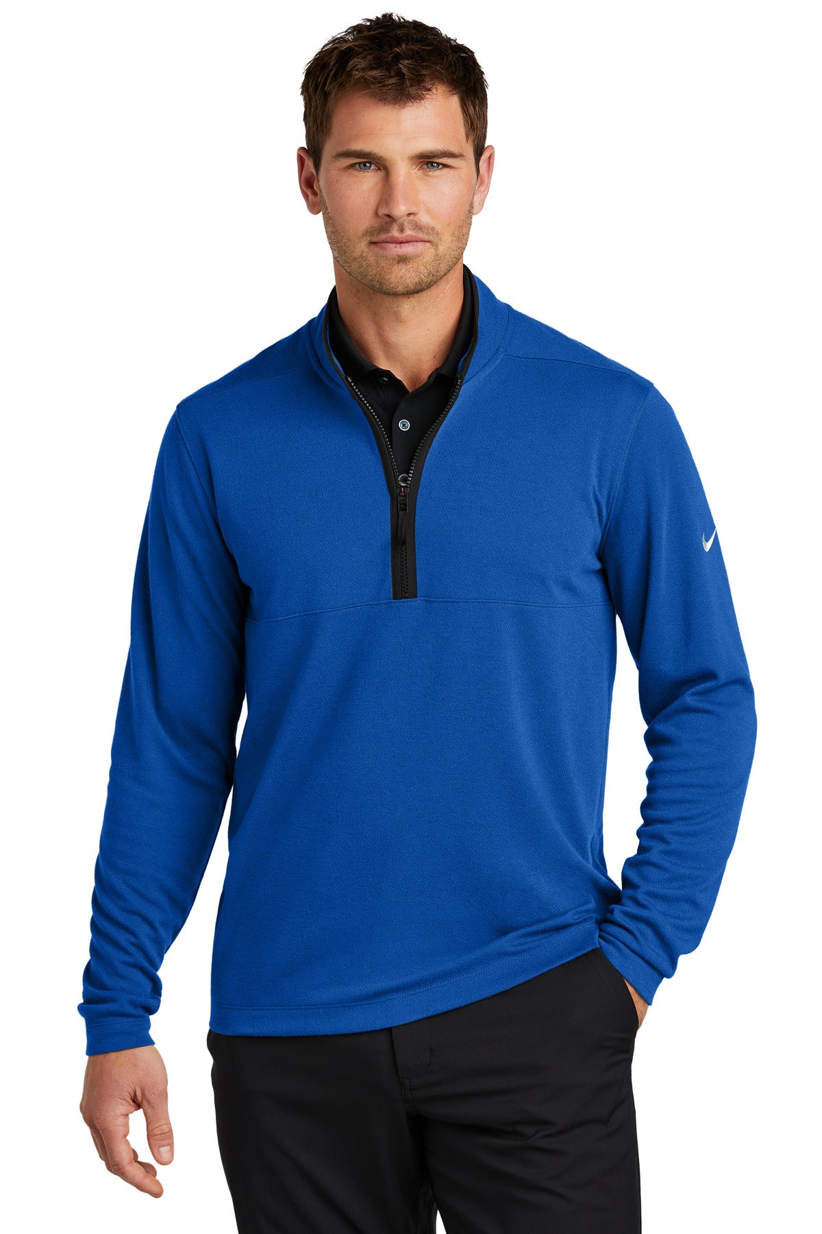 Nike Textured 1/2-Zip Cover-Up NKDX6702 - EMBROIDERED