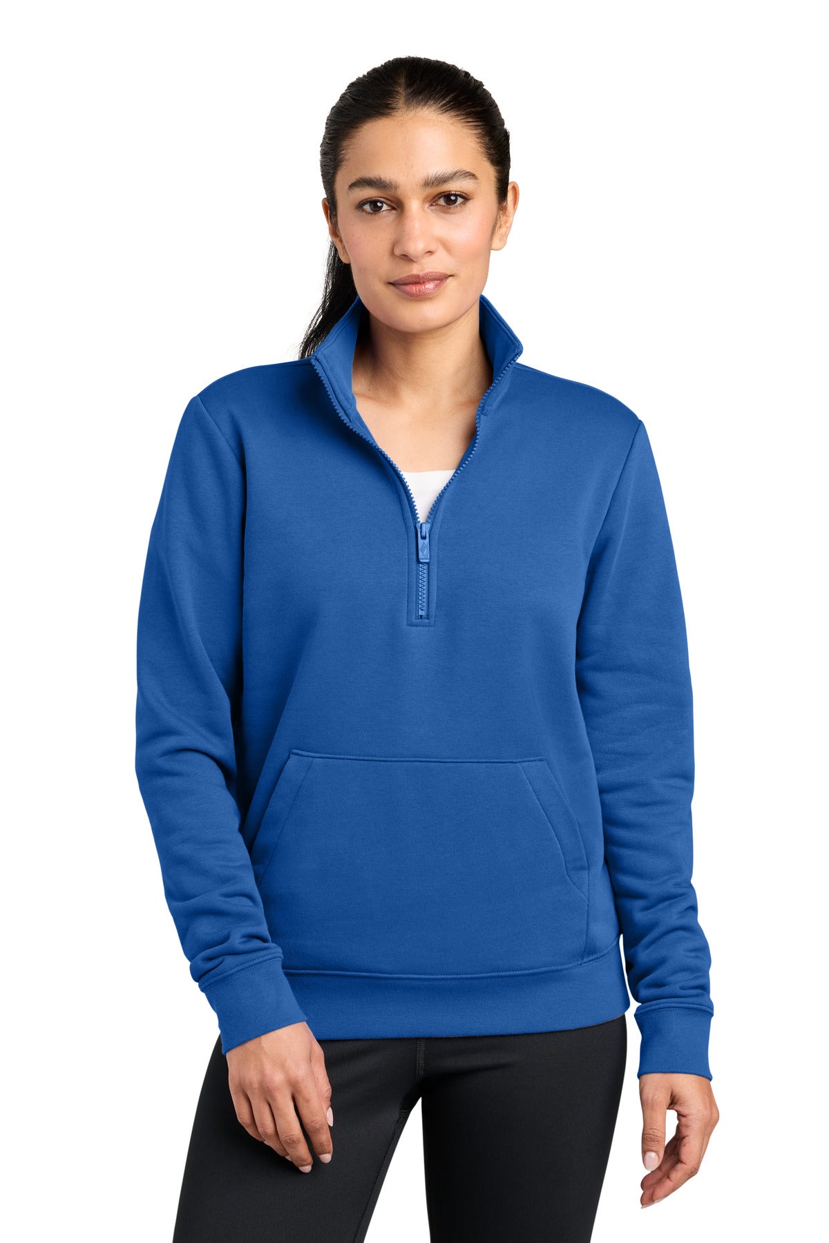 Nike Women's Club Fleece Sleeve Swoosh 1/2-Zip NKDX6720 - EMBROIDERED