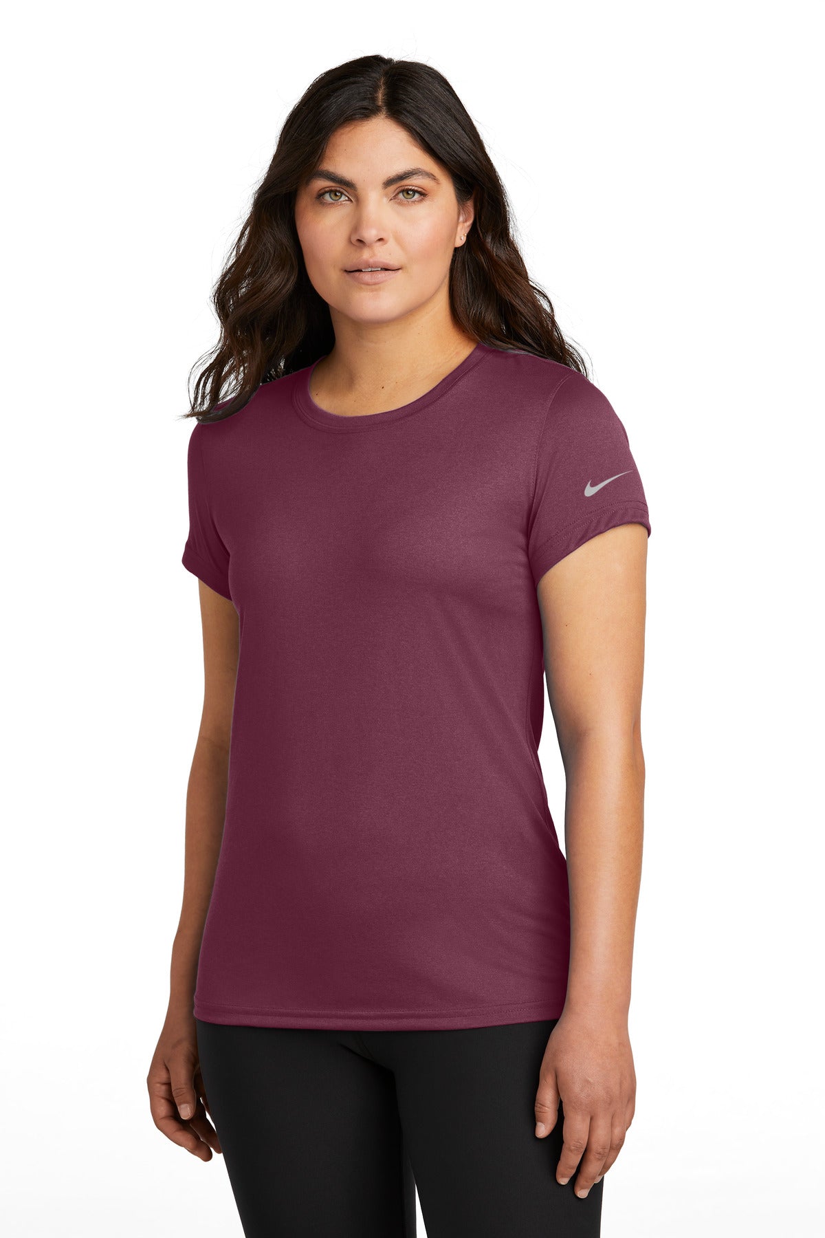 Nike Women's Swoosh Sleeve rLegend Tee NKDX8734 - EMBROIDERED