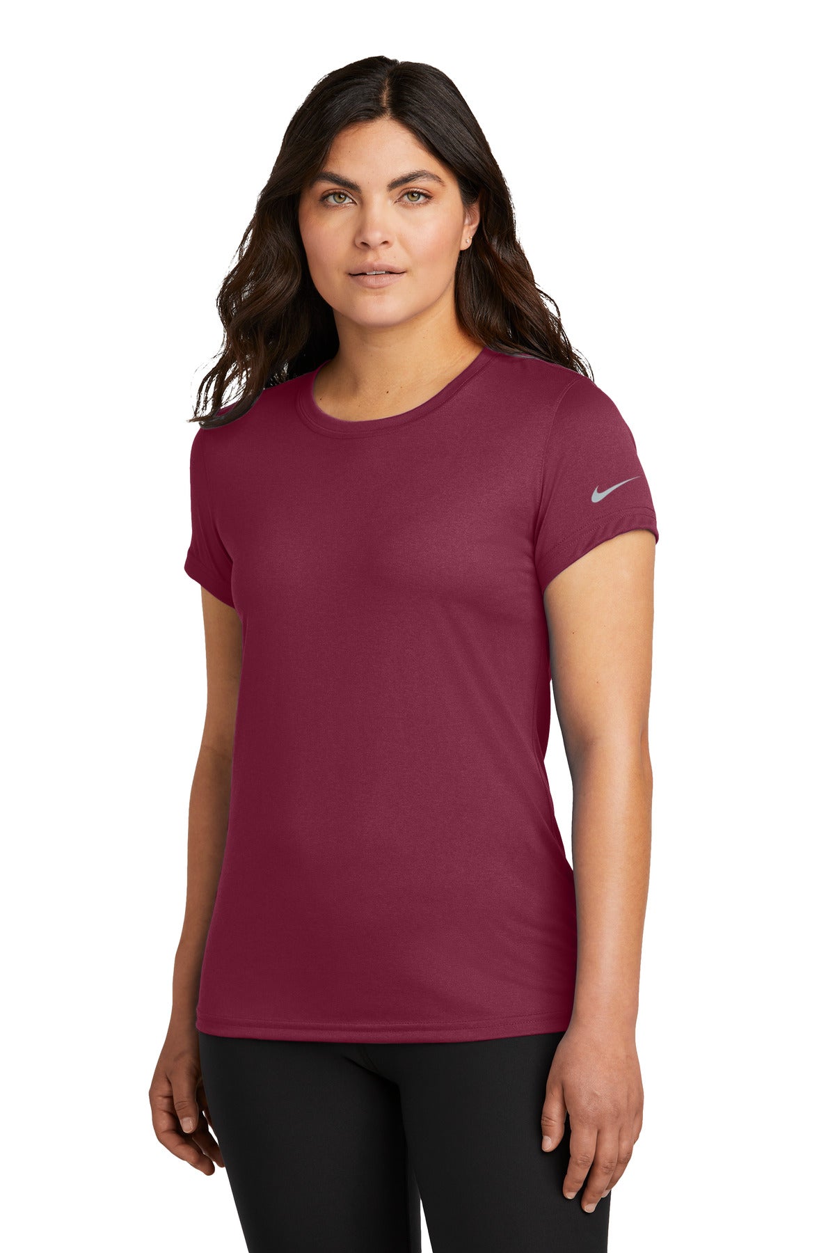 Nike Women's Swoosh Sleeve rLegend Tee NKDX8734 - EMBROIDERED