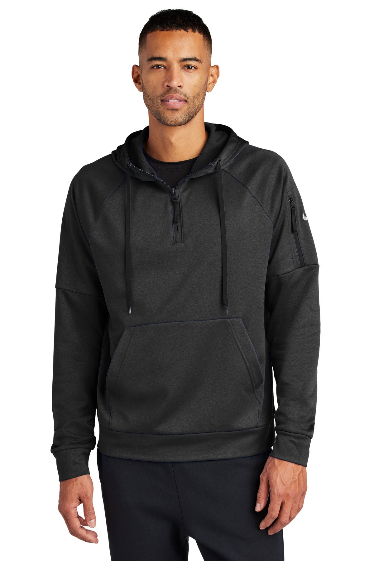 Nike Therma-FIT Pocket 1/4-Zip Fleece Hoodie NKFD9742 - EMBROIDERED
