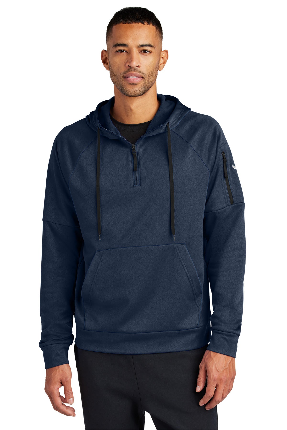 Nike Therma-FIT Pocket 1/4-Zip Fleece Hoodie NKFD9742 - EMBROIDERED
