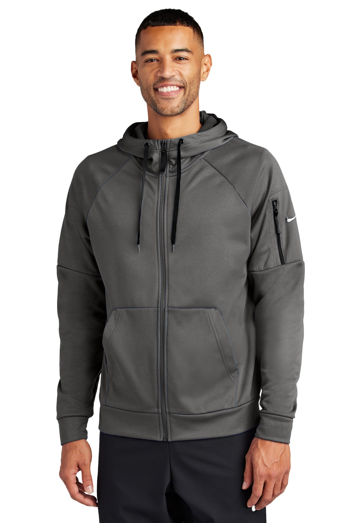 Nike Therma-FIT Pocket Full-Zip Fleece Hoodie NKFD9859 - EMBROIDERED