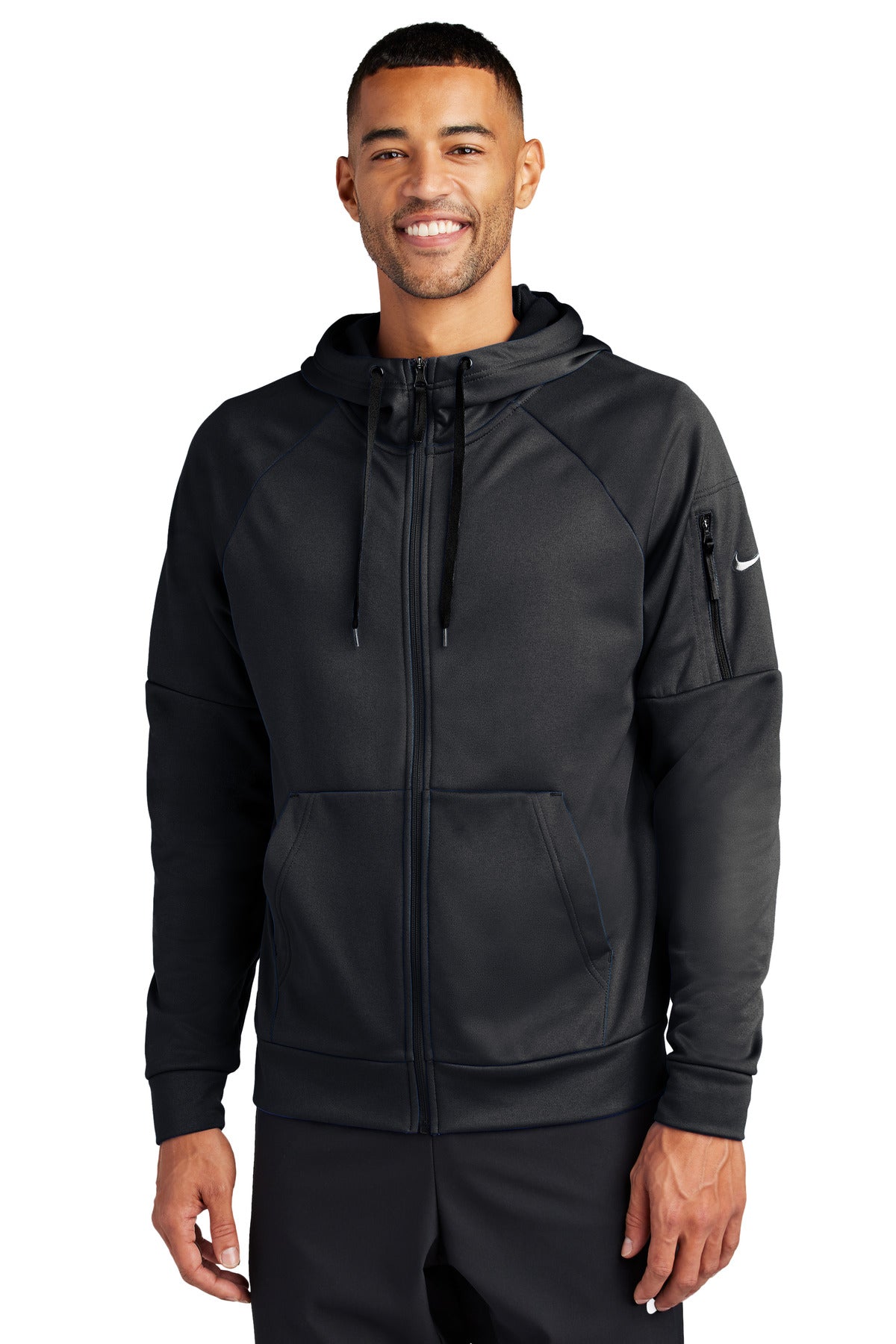Nike Therma-FIT Pocket Full-Zip Fleece Hoodie NKFD9859 - EMBROIDERED