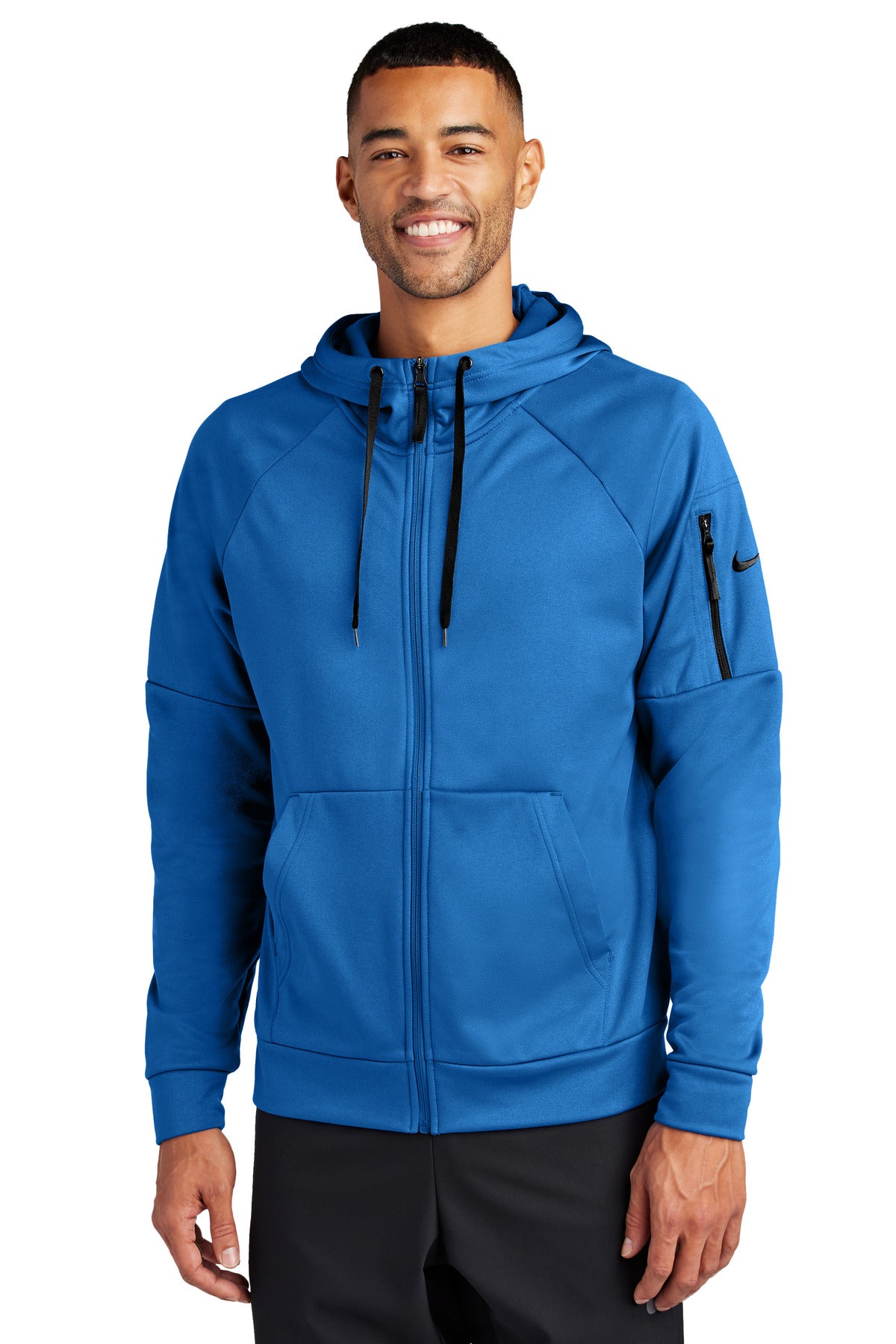 Nike Therma-FIT Pocket Full-Zip Fleece Hoodie NKFD9859 - EMBROIDERED