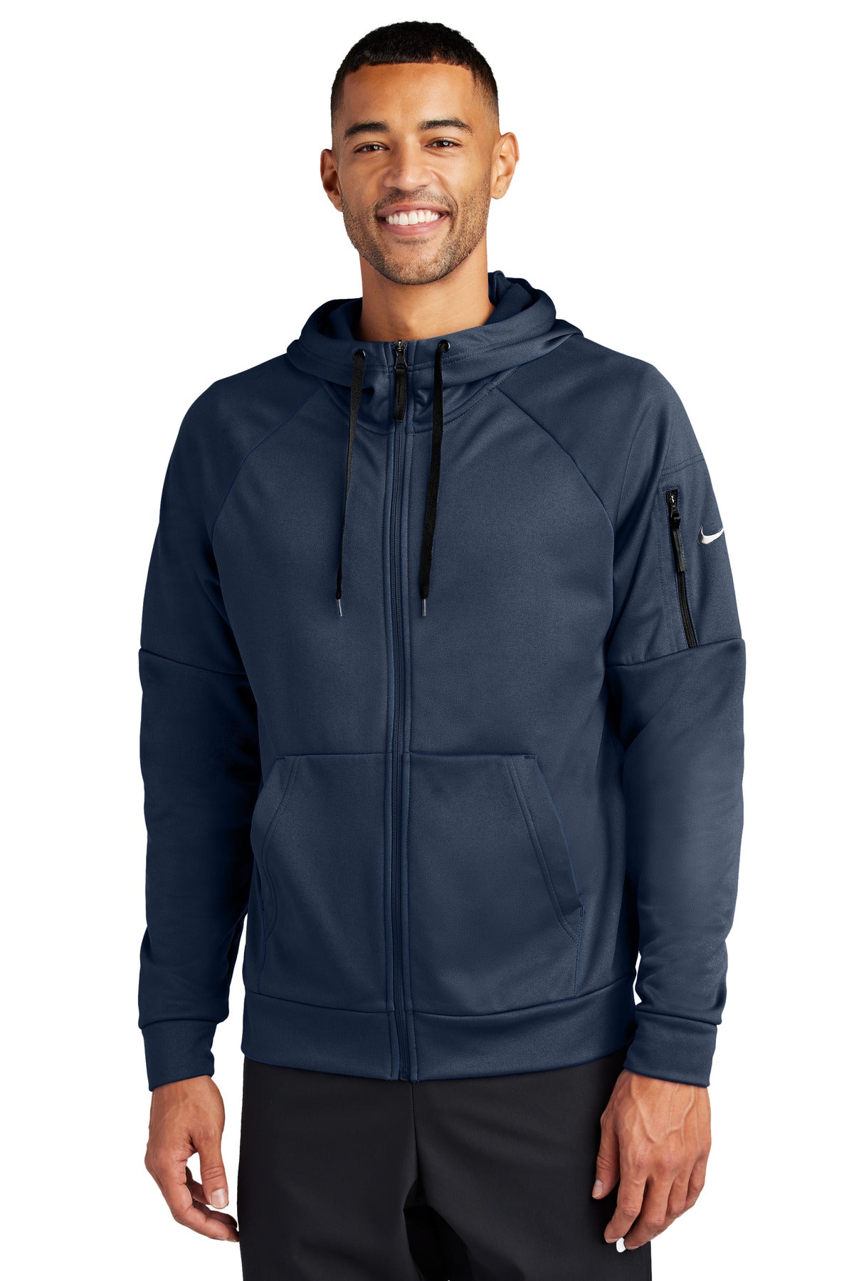 Nike Therma-FIT Pocket Full-Zip Fleece Hoodie NKFD9859 - EMBROIDERED