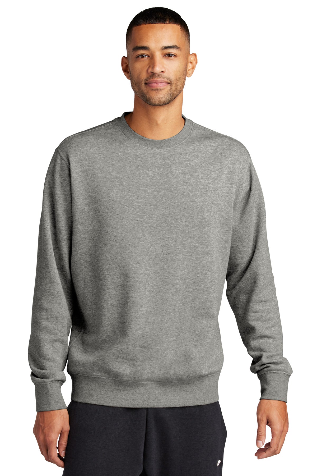 Nike Club Fleece Sleeve Swoosh Crew NKFD9863 - EMBROIDERED
