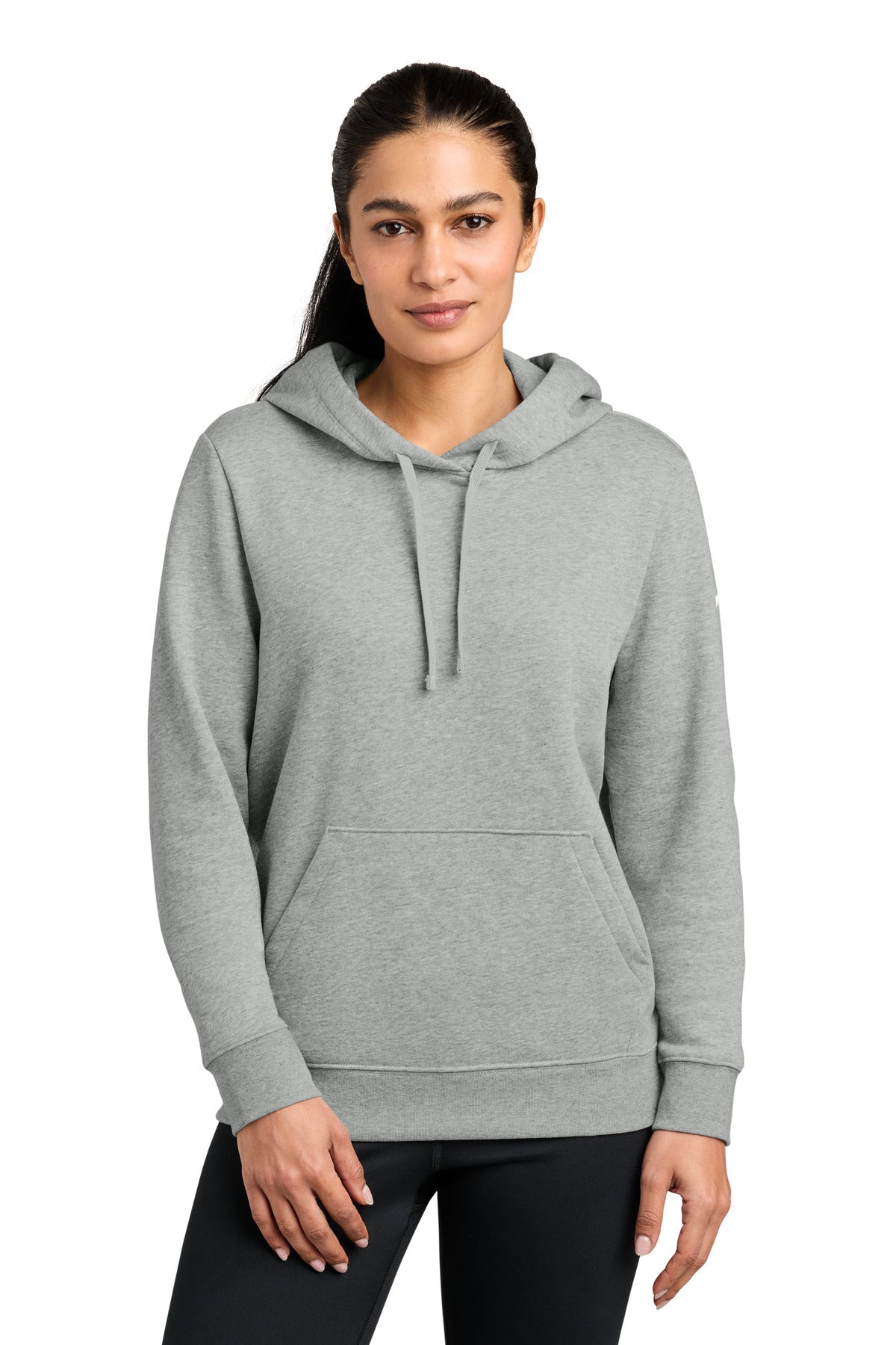 Nike Women's Club Fleece Sleeve Swoosh Pullover Hoodie NKFD9889 - EMBROIDERED