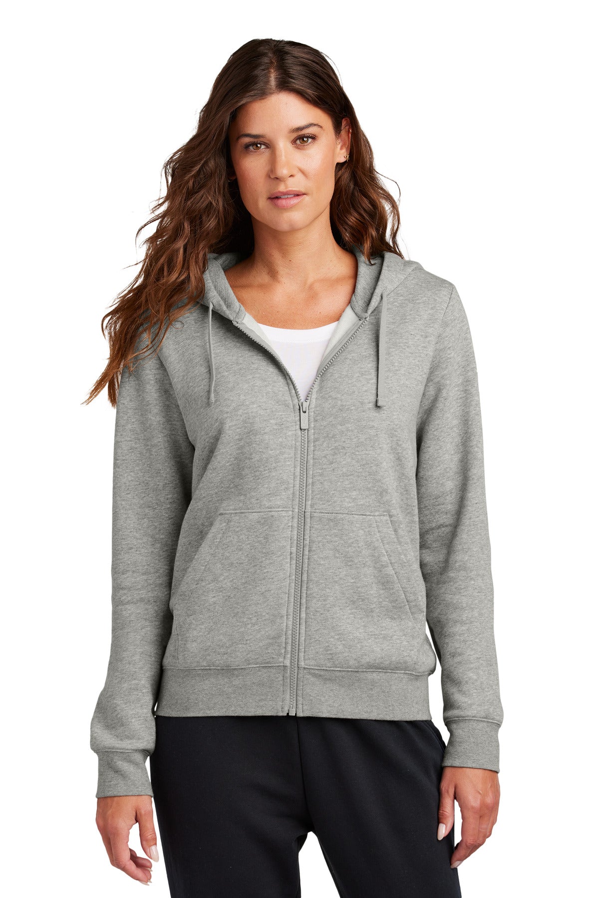 Nike Women's Club Fleece Sleeve Swoosh Full-Zip Hoodie NKFD9890 - EMBROIDERED