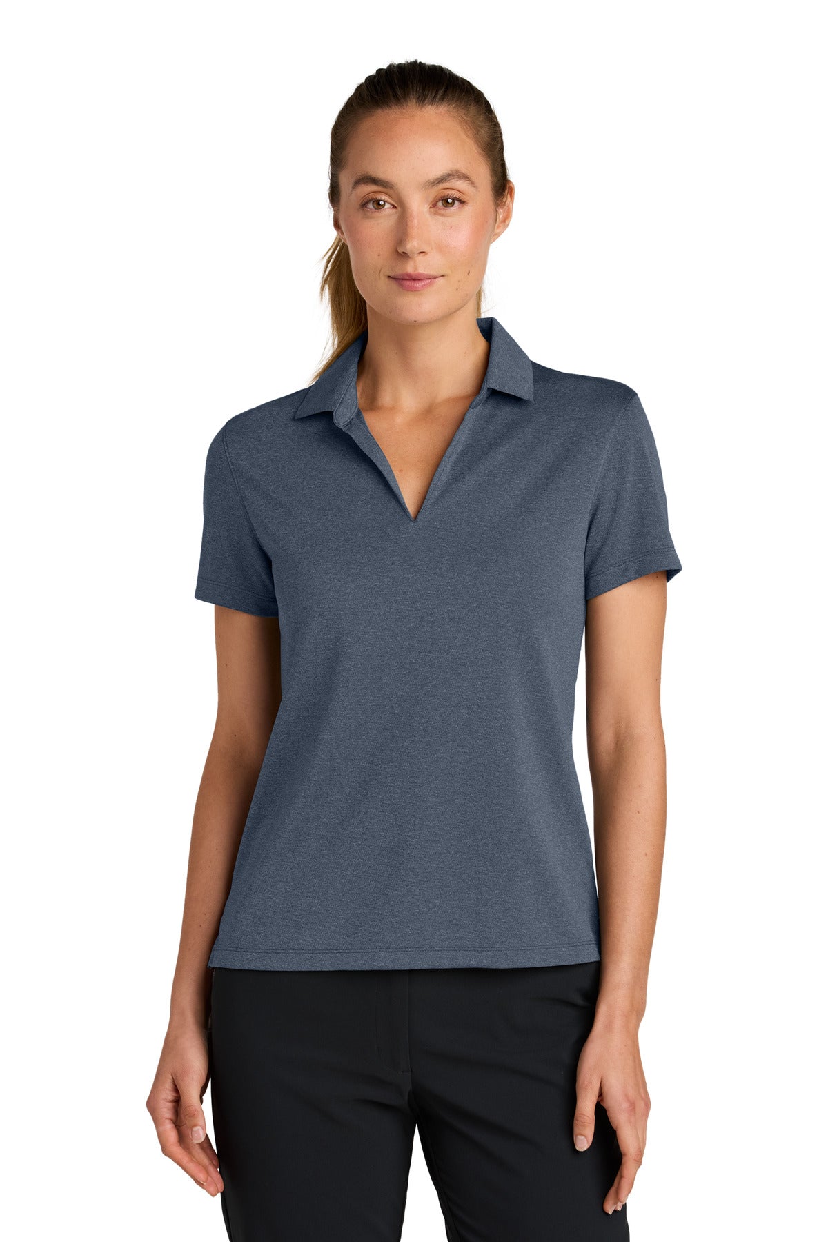 Nike Women's Dri-FIT Smooth Heather Polo NKFQ4793 - EMBROIDERED