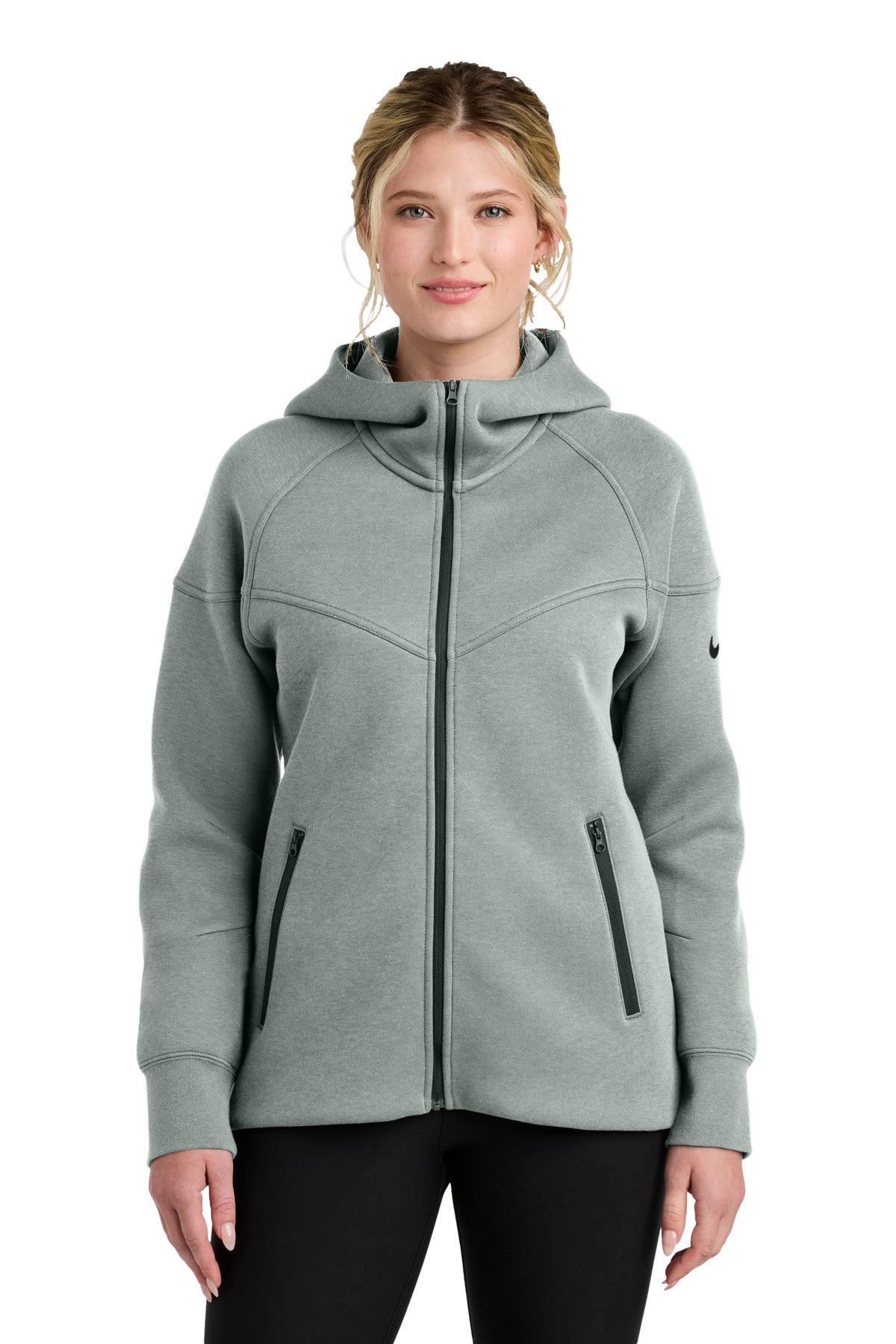 Nike Women's Tech Fleece Full-Zip Hoodie NKFQ4798 - EMBROIDERED