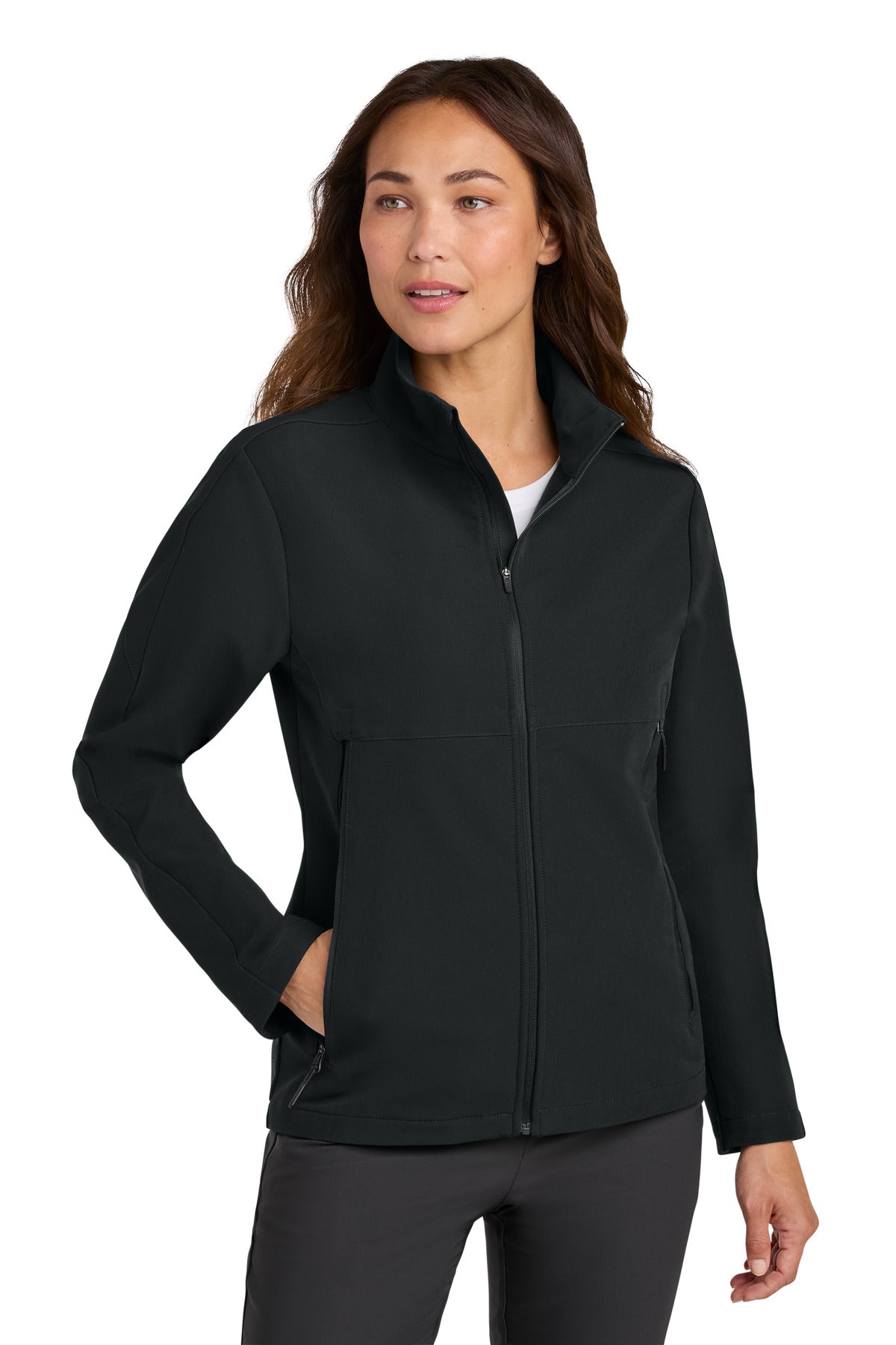 Nike Women's Full-Zip Soft Shell Jacket NKHM7937 - EMBROIDERED