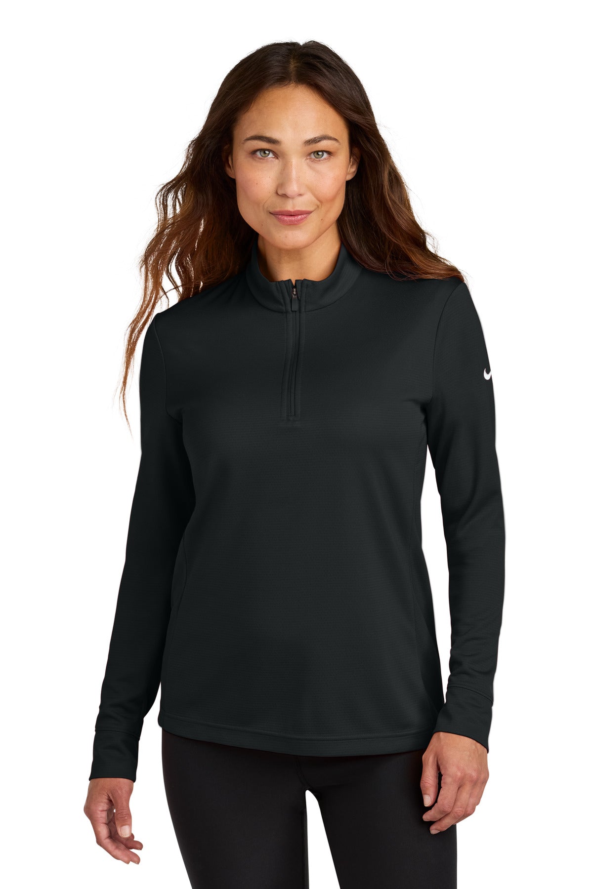 Nike Women's Essential 1/2-Zip Cover-Up NKHM7969 - EMBROIDERED