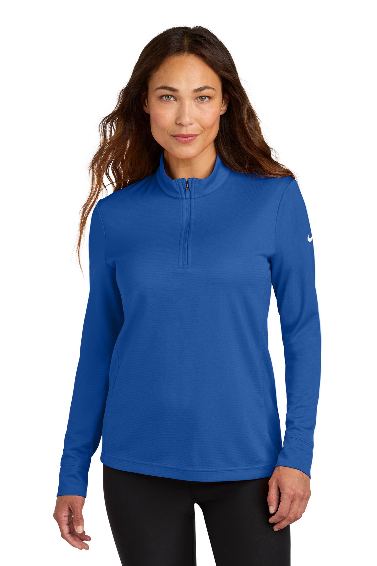 Nike Women's Essential 1/2-Zip Cover-Up NKHM7969 - EMBROIDERED