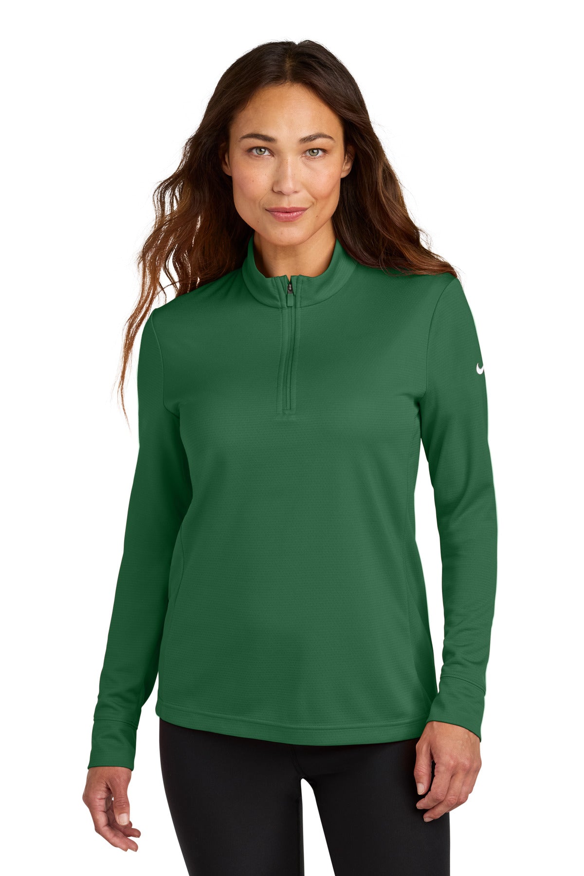 Nike Women's Essential 1/2-Zip Cover-Up NKHM7969 - EMBROIDERED