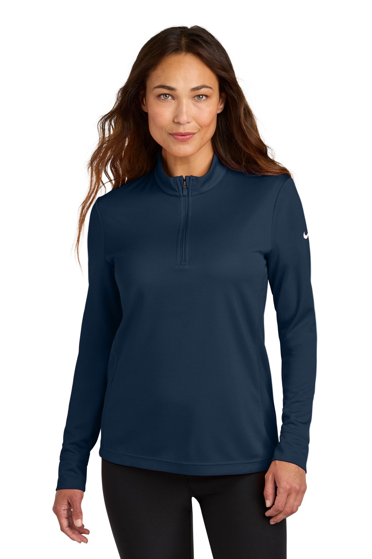 Nike Women's Essential 1/2-Zip Cover-Up NKHM7969 - EMBROIDERED