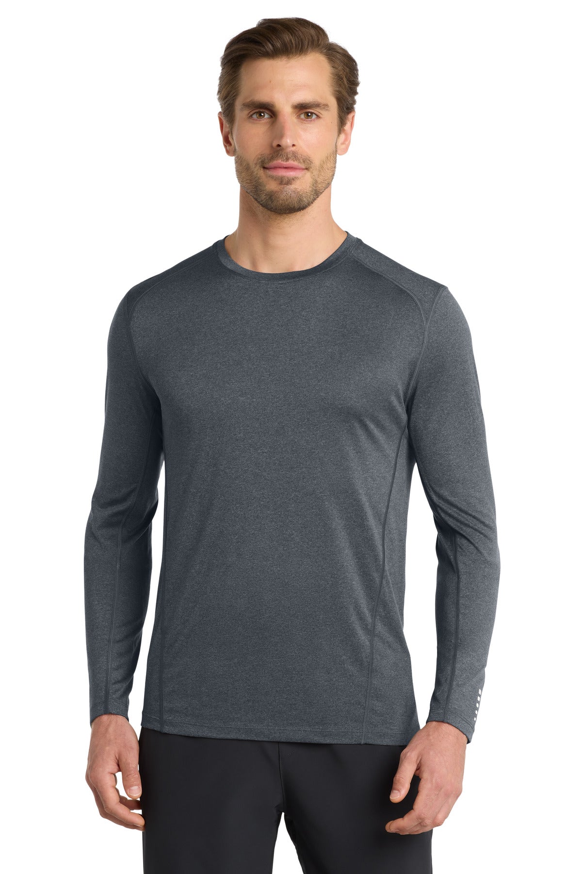 OGIO Long Sleeve Pulse Crew. OE321 - EMBROIDERED