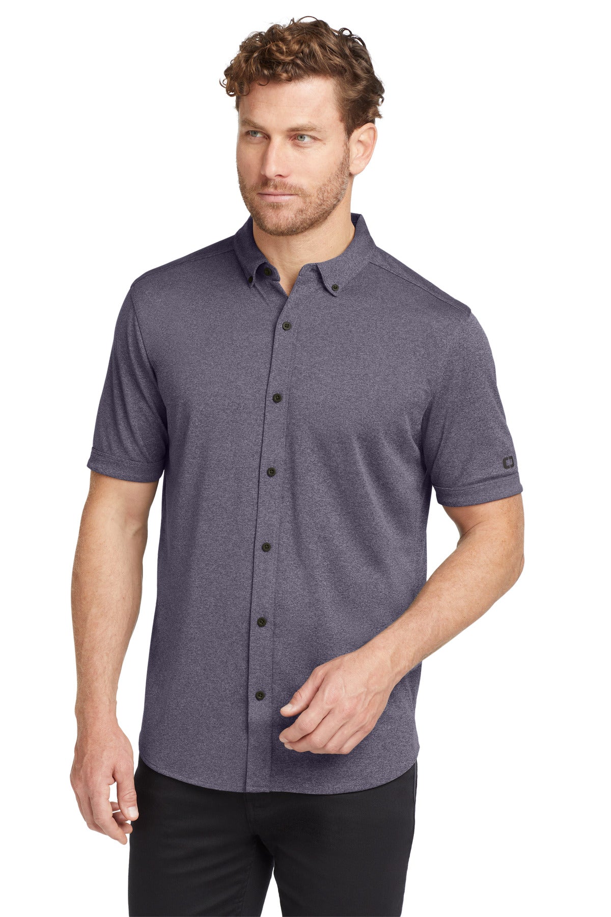 OGIO  Gravitate Full-Button Polo. OG141 - EMBROIDERED