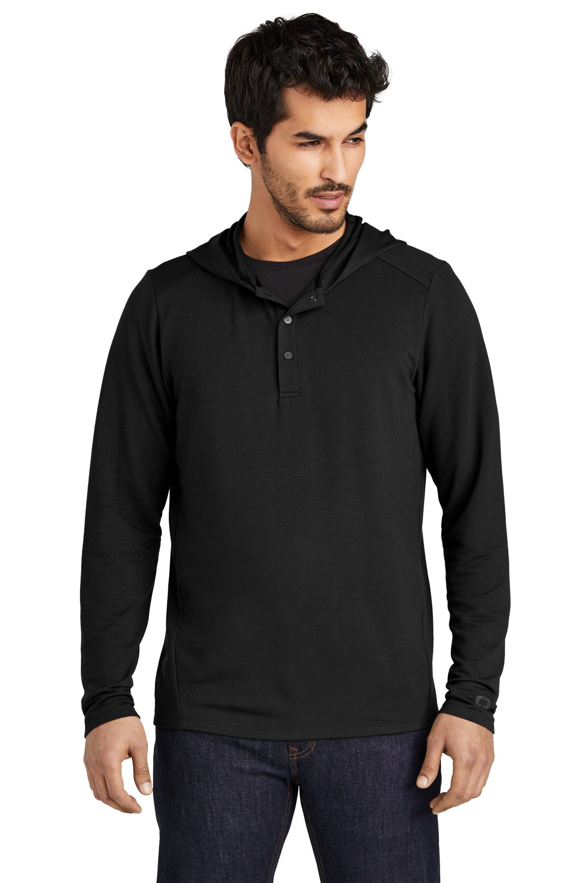 OGIO Luuma Flex Hooded Henley OG826 - EMBROIDERED
