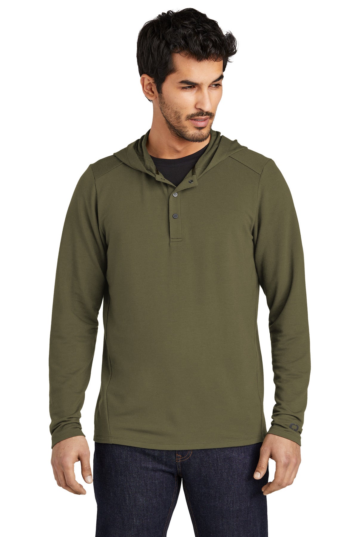 OGIO Luuma Flex Hooded Henley OG826 - EMBROIDERED