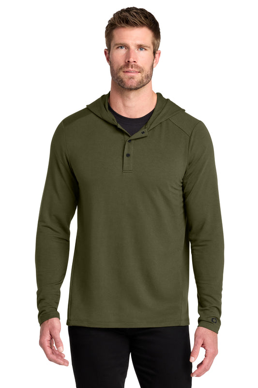 OGIO Luuma Flex Hooded Henley OG826 - EMBROIDERED