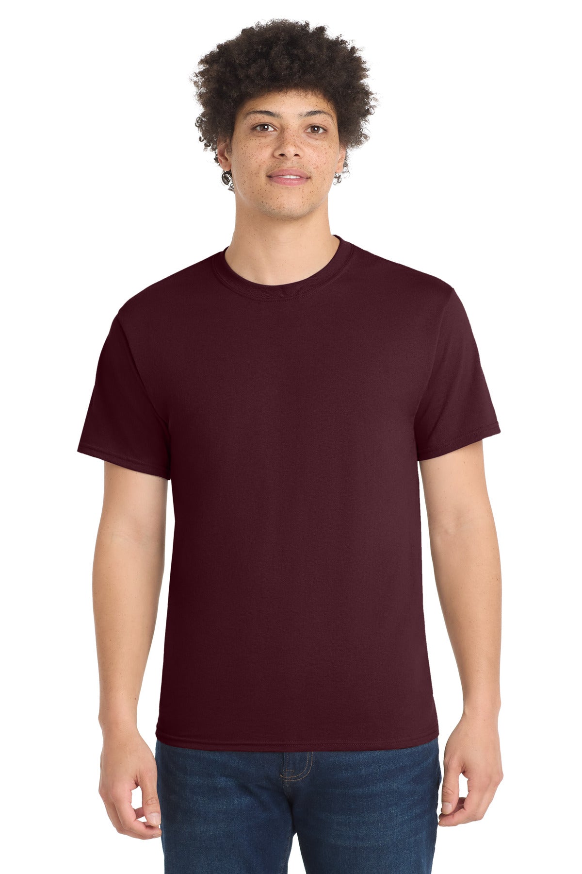 Port & Co Tall Core Blend Tee. PC55T - EMBROIDERED