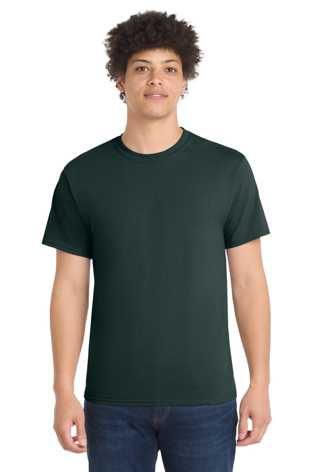 Port & Co Tall Core Blend Tee. PC55T - EMBROIDERED