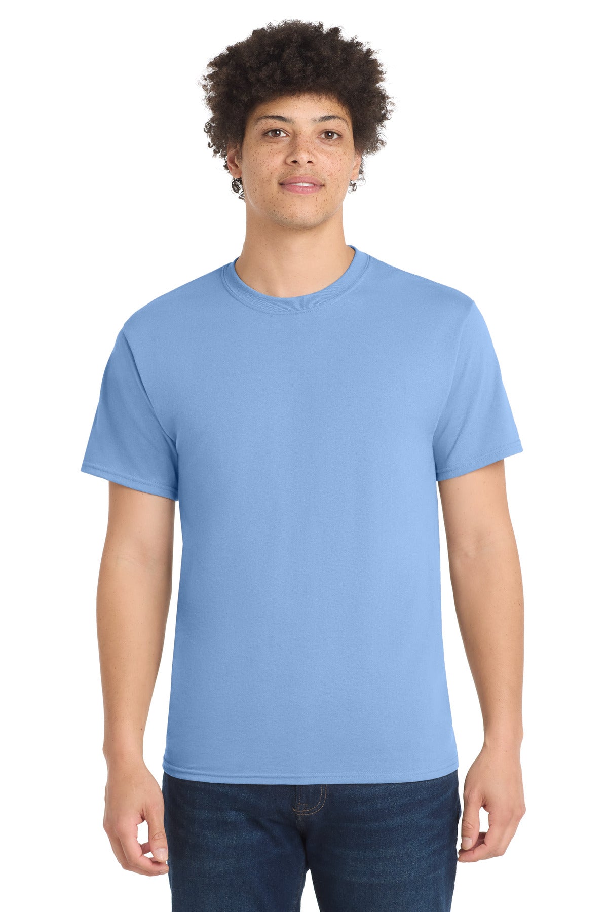 Port & Co Tall Core Blend Tee. PC55T - EMBROIDERED
