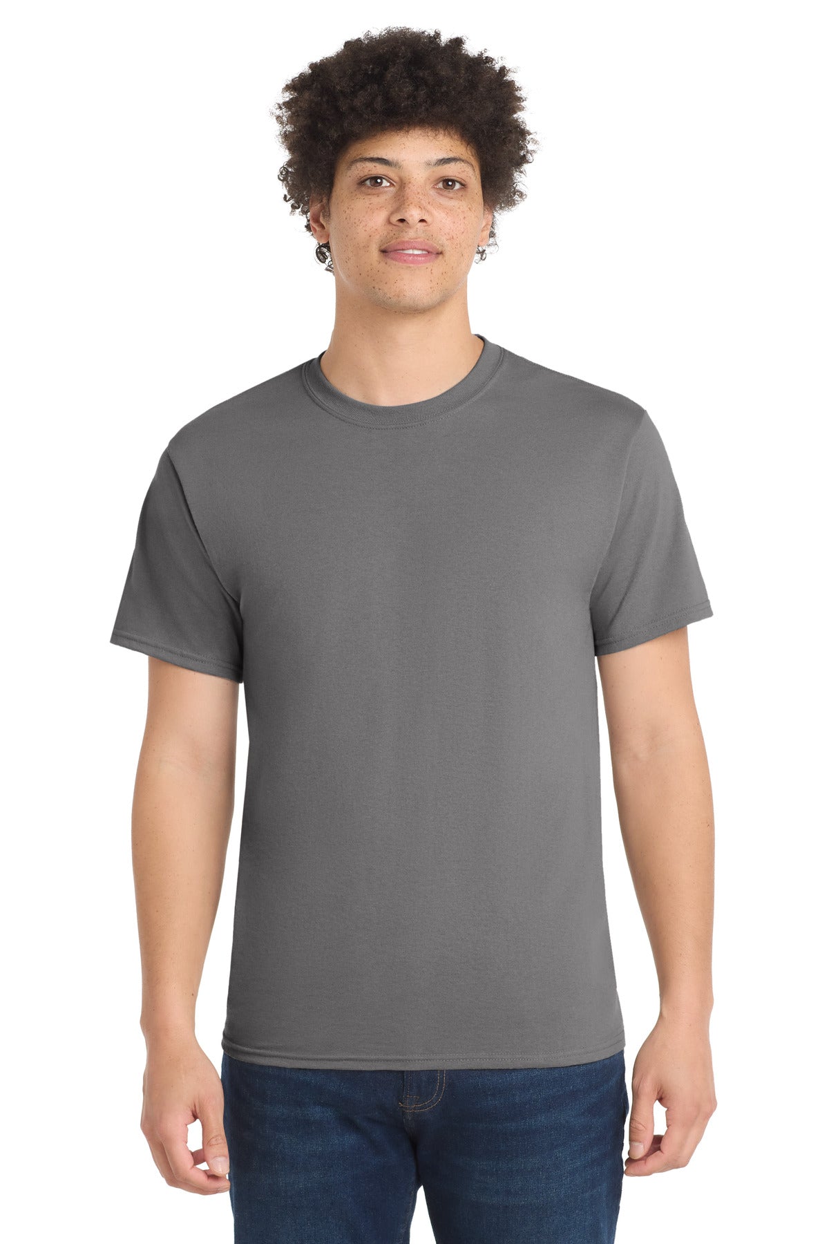 Port & Co Tall Core Blend Tee. PC55T - EMBROIDERED