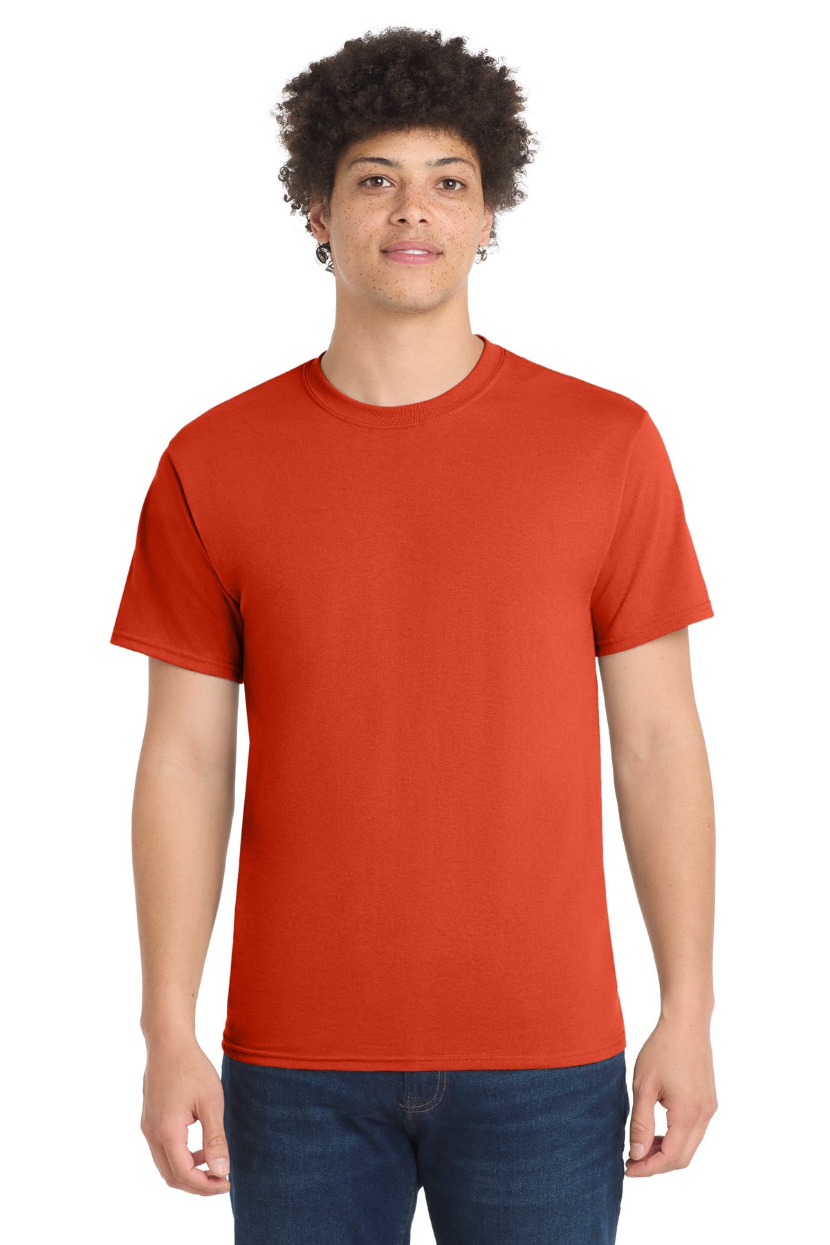 Port & Co Tall Core Blend Tee. PC55T - EMBROIDERED