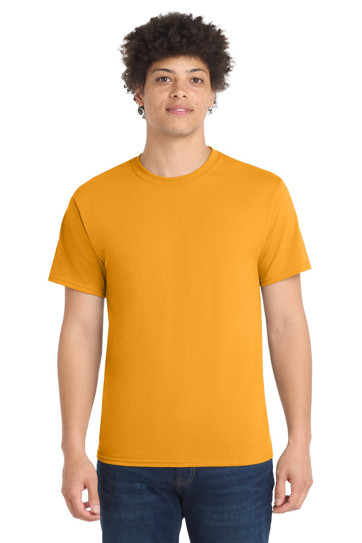 Port & Co Core Blend Tee.  PC55 - EMBROIDERED