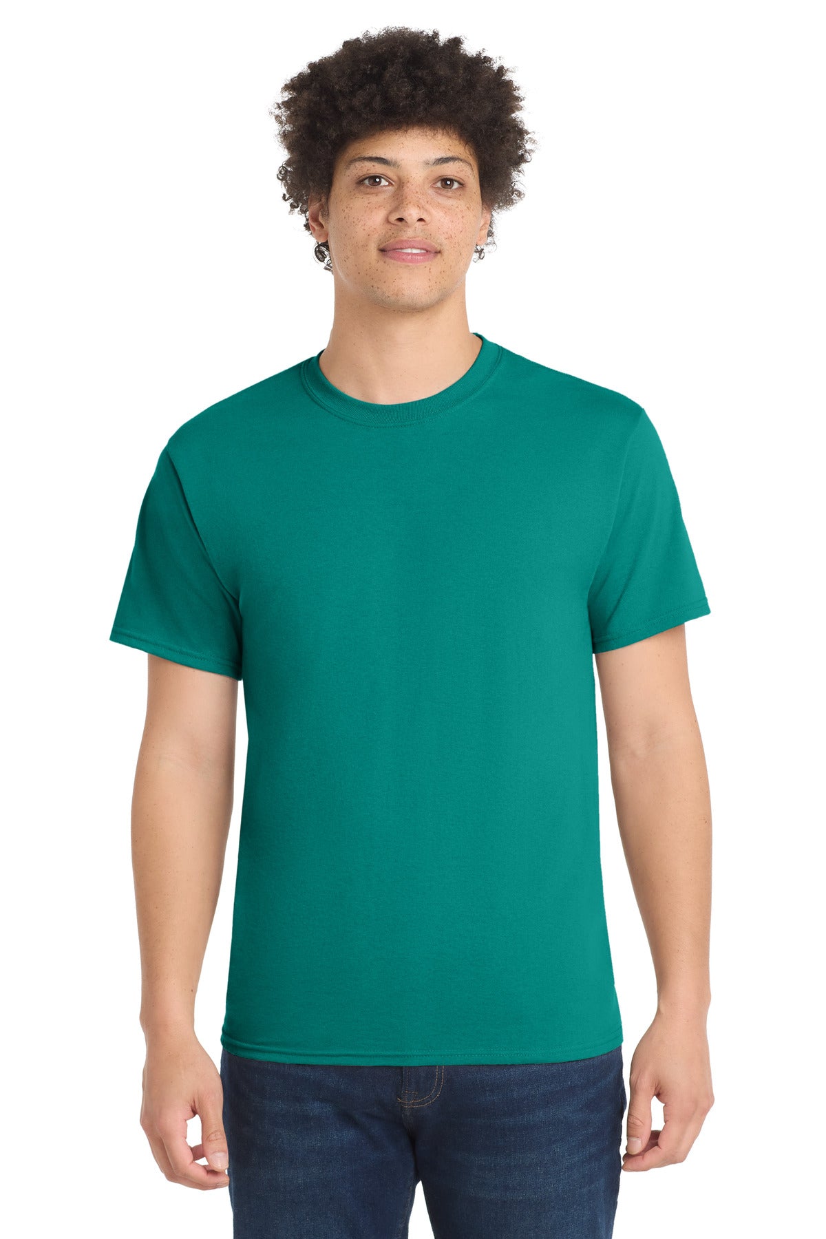 Port & Co Core Blend Tee. PC55 - EMBROIDERED
