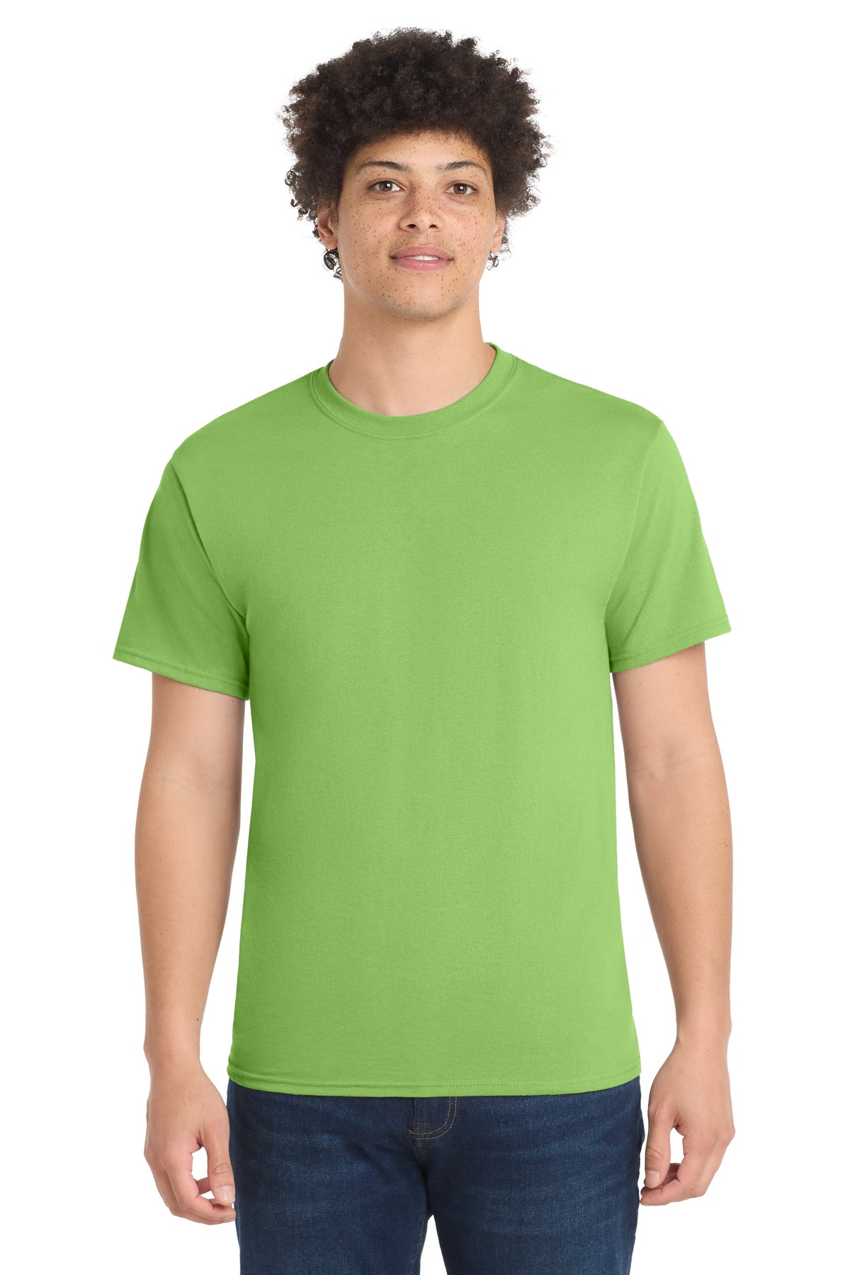 Port & Co Core Blend Tee.  PC55 - EMBROIDERED