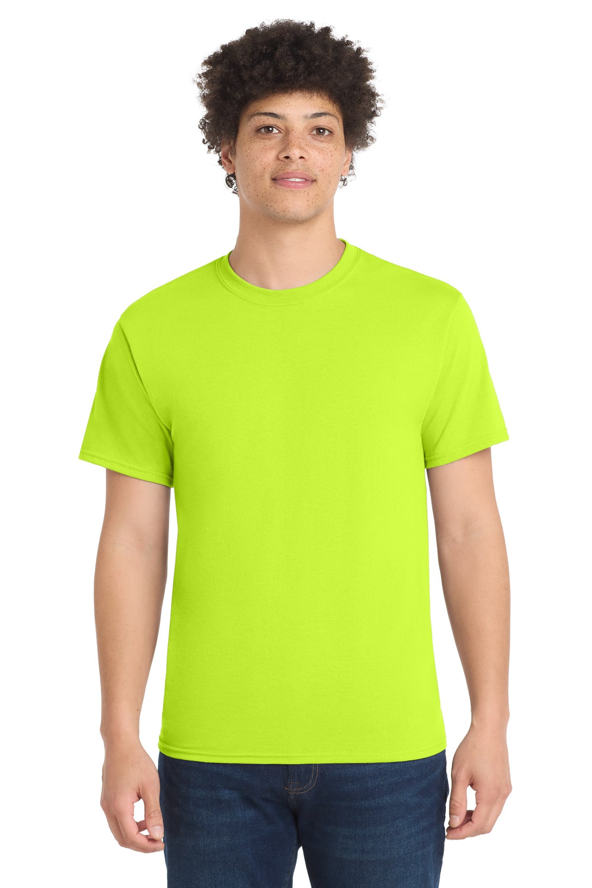 Port & Co Core Blend Tee.  PC55 - EMBROIDERED