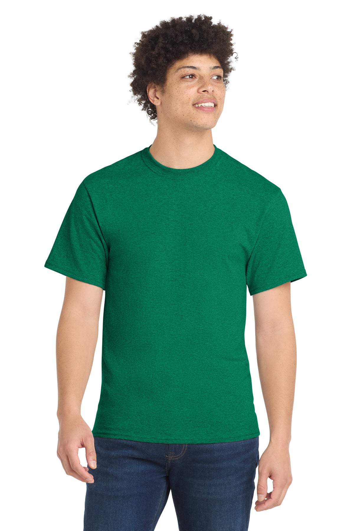 Port & Co Core Blend Tee.  PC55 - EMBROIDERED