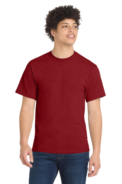 Port & Co Core Blend Tee.  PC55 - EMBROIDERED