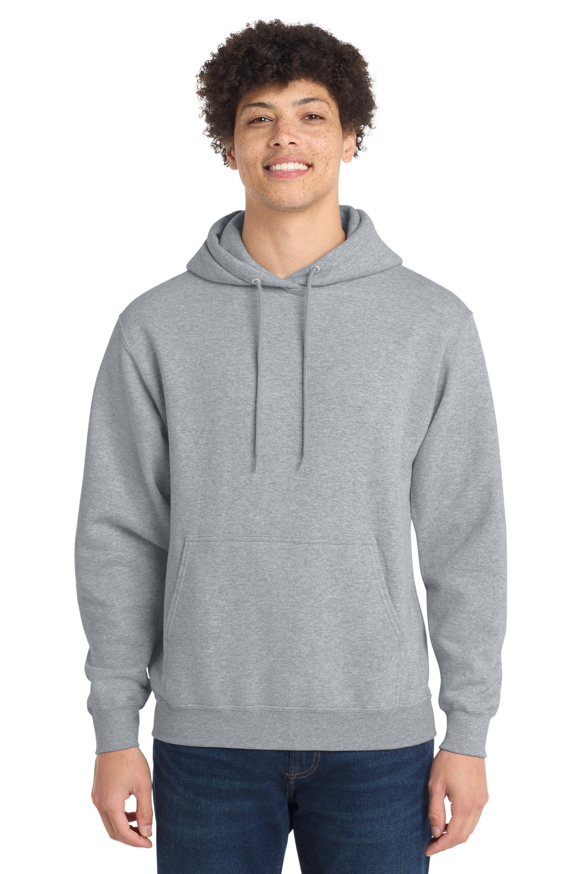 Port & Co Core Fleece Pullover Hooded Sweatshirt. PC78H - EMBROIDERED