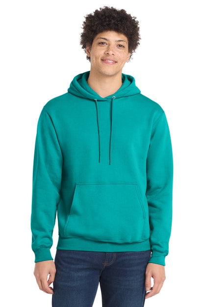 Port & Co Core Fleece Pullover Hooded Sweatshirt. PC78H - EMBROIDERED