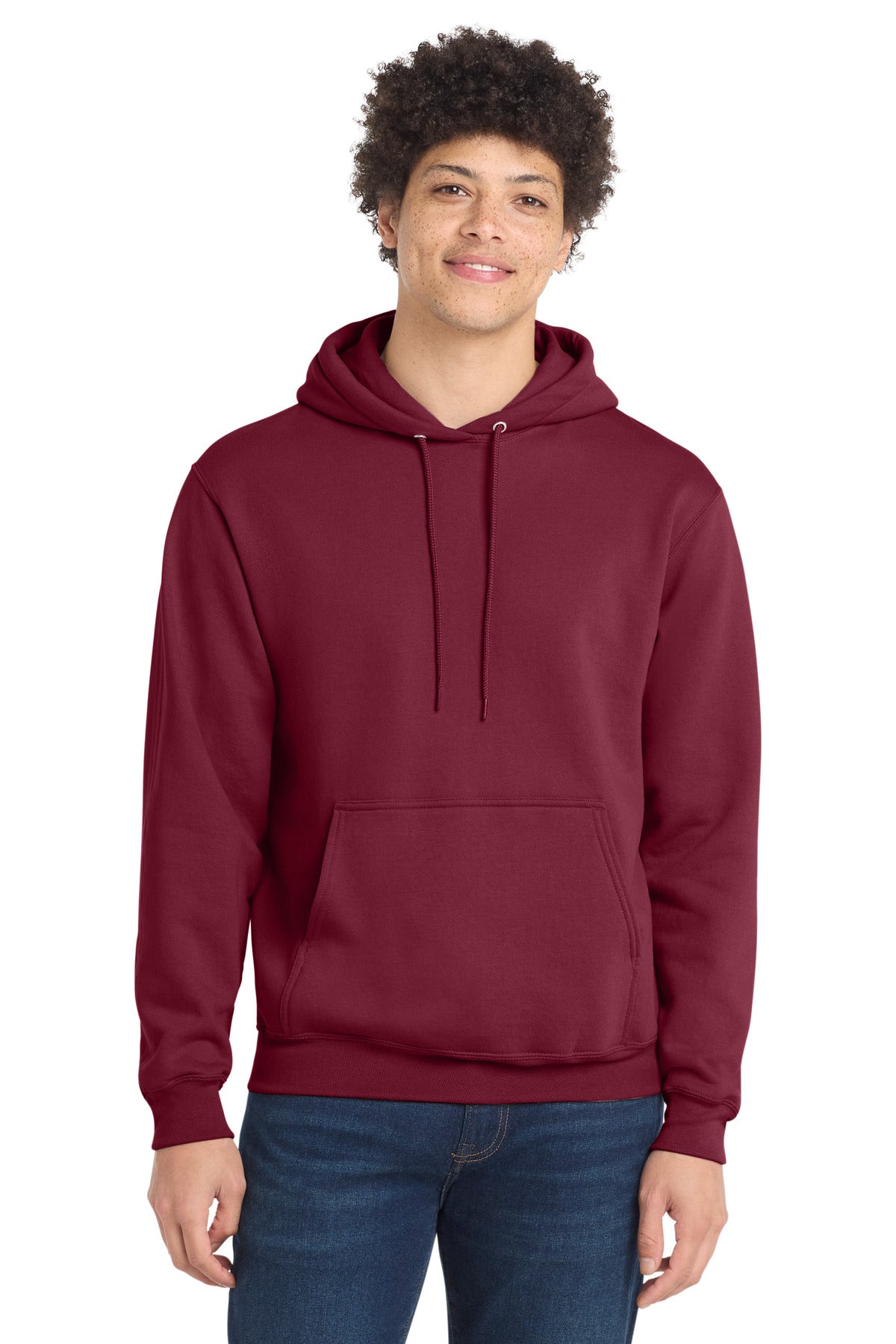 Port & Co Core Fleece Pullover Hooded Sweatshirt. PC78H - EMBROIDERED