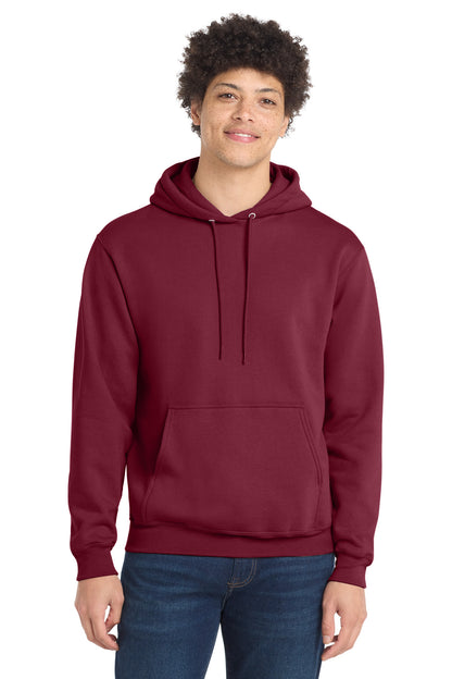 Port & Co Core Fleece Pullover Hooded Sweatshirt. PC78H - EMBROIDERED