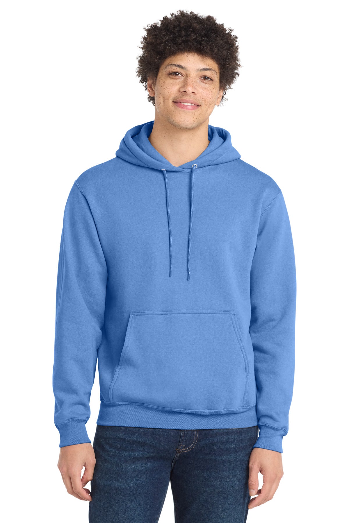 Port & Co Core Fleece Pullover Hooded Sweatshirt. PC78H - EMBROIDERED