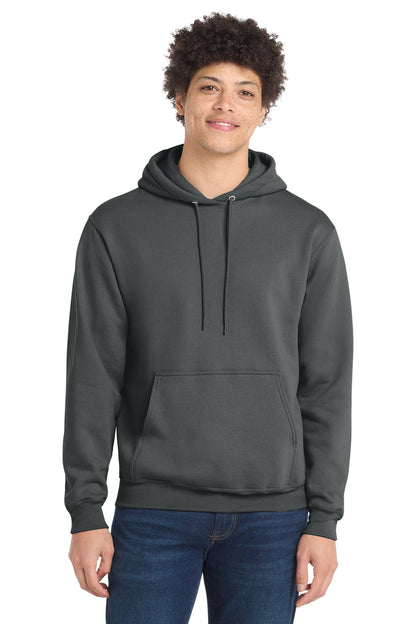 Port & Co Core Fleece Pullover Hooded Sweatshirt. PC78H - EMBROIDERED