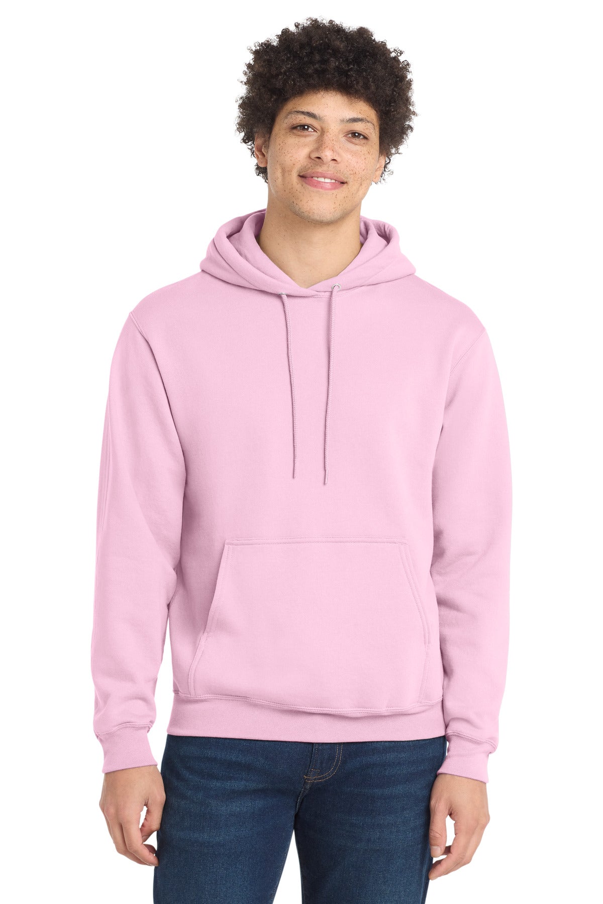 Port & Co Core Fleece Pullover Hooded Sweatshirt. PC78H - EMBROIDERED