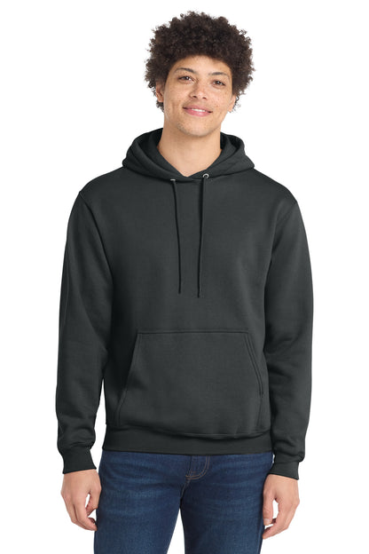 Port & Co Core Fleece Pullover Hooded Sweatshirt. PC78H - EMBROIDERED