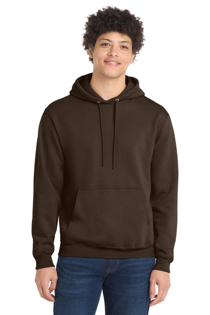 Port & Co Core Fleece Pullover Hooded Sweatshirt. PC78H - EMBROIDERED