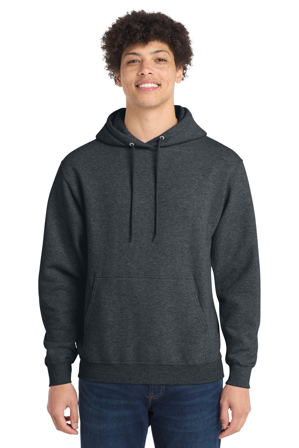 Port & Co Core Fleece Pullover Hooded Sweatshirt. PC78H - EMBROIDERED